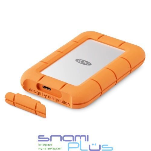 Зовнішній накопичувач SSD, 1Tb, LaCie Rugged Mini, Orange (STMF1000400) 306342 фото