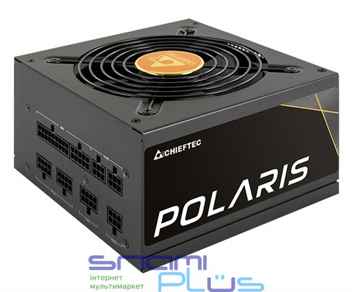 Блок питания 750 Вт, Chieftec POLARIS, Black, модульный, 80+ Gold, Active PFC, 12 см, 3xMolex / 8xSATA / 4x6+2-pin / 1x20+4-pin / 2x4+4-pin, защита AFC/OCP/OPP/OTP/OVP/SCP/SIP/UVP, ATX 12V 2.4 (PPS-750FC) 216339 фото