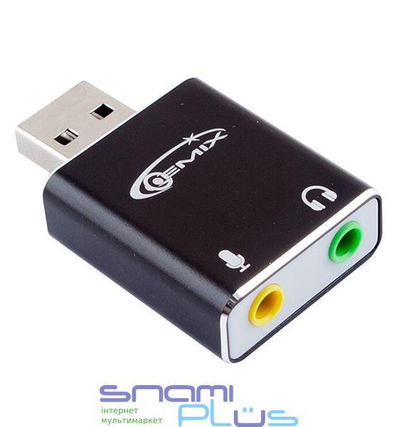 Звуковая карта USB 2.0, 7.1, Gemix SC-01, Box 274414 фото