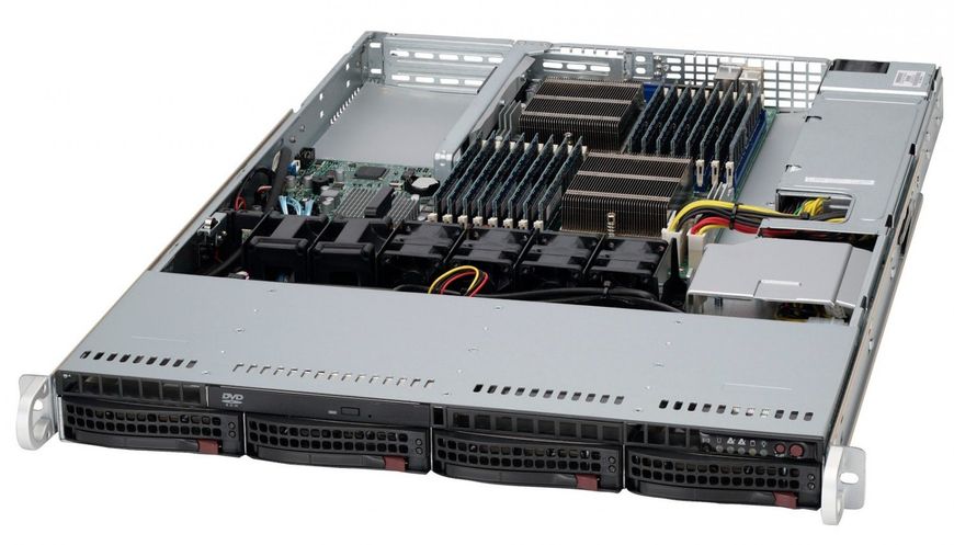 Корпус для сервера SuperMicro SuperChassis 813MFTQC-R407CB, Black, 400W, 1U, ATX (12'x10') / Micro ATX (9.6'x9.6') (CSE-813MFTQC-R407CB) 197562 фото