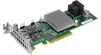 Контролер RAID Supermicro AOC-S3008L-L8I, PCI-E 8x 3.0, 8xSAS/SATA, Broadcom 3008, до 63 пристроїв, підтримка RAID: 0/1/1E/10, підтримка SSP, SMP, STP, SATA 220238 фото