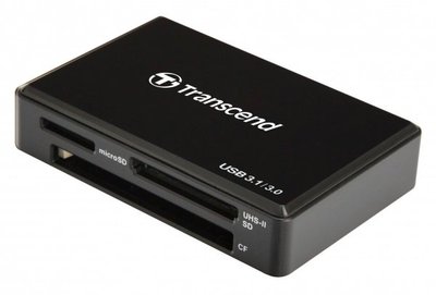 Картридер зовнішній Transcend RDF9, Black, USB 3.1, для SD / microSD / CompactFlash (TS-RDF9K2) 180033 фото
