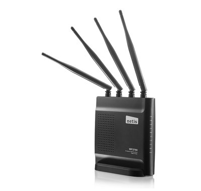 Роутер Netis WF2780, Wi-Fi 802.11a/b/g/n/ac, до 1200 Mb/s, 2.4/5GHz, 4x100/1000 Mb/s, RJ45 100/1000Mb/s (Gb), 4 зовнішні антени 141443 фото
