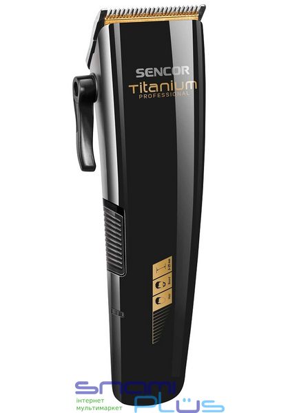 Машинка для стрижки Sencor SHP8400BK, Black, 8 насадок, довжина стрижки 3-25 мм, робота мережа/акумулятор, дорожній пластмасовий футляр 249302 фото