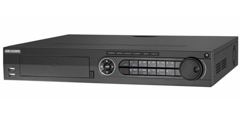 Відеореєстратор IP Hikvision DS-7316HUHI-K4, Black, 16xIP каналів, 2 HDMI, 1 VGA, 1 CVBS, 3840x2160, H.265+, H.265, H.264+, H.264, 2 RJ45, 3 USB, 510x165x500 мм, 5 кг 263410 фото