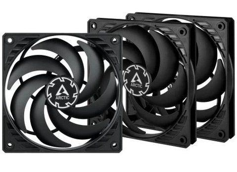 Вентилятор 120 мм, Arctic P12 Slim PWM PST, Black, 3 шт (ACFAN00275A) 253537 фото
