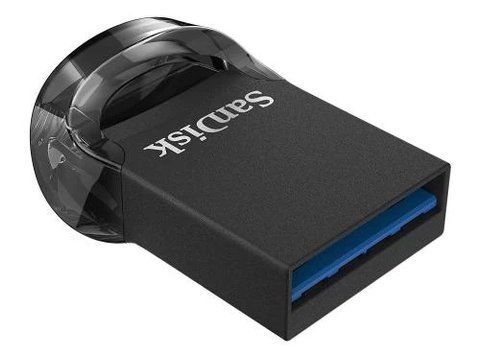 Флеш накопичувач USB 64Gb SanDisk Ultra Fit, Black, USB 3.2, Gen 1 (SDCZ430-064G-G46) 166119 фото