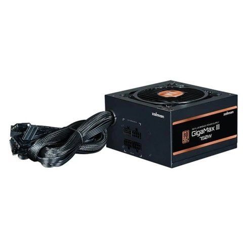Блок живлення 750 Вт, Zalman GigaMax III, Black (ZM750-GV3) 294841 фото
