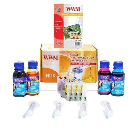 НПК WWM Epson Stylus C63/65/83/85, CX3500/4500/6300/6500, з чіпами, 4x100 мл (RC.T046) 246056 фото