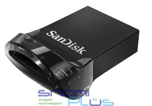 Флеш накопичувач USB 64Gb SanDisk Ultra Fit, Black, USB 3.2, Gen 1 (SDCZ430-064G-G46) 166119 фото