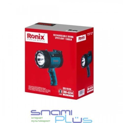 Фонарь ручной Ronix RH-4234, Dark Blue, 1500 Лм 310050 фото
