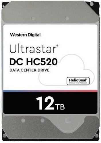 Жорсткий диск 3.5' 12Tb Western Digital Ultrastar DC HC520, SATA3, 256Mb, 7200 rpm (0F30146 / HUH721212ALE604) 182102 фото
