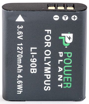 Акумулятор Olympus Li-90B, PowerPlant, 1270 mAh / 3.6 V, Li-Ion (DV00DV1307) 244653 фото