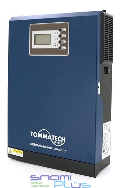 Гибридный инвертор TOMMATECH 5K 48V 5000W ток заряда 60А ШИМ (TT-NEW5K), 5000ВТ, 48В, 60А, АКБ (GEL/AGM/LiFePO4/Li-ion, 60А/105А), МРРТ 1 (2400ВТ, 18А), IP21 290573 фото