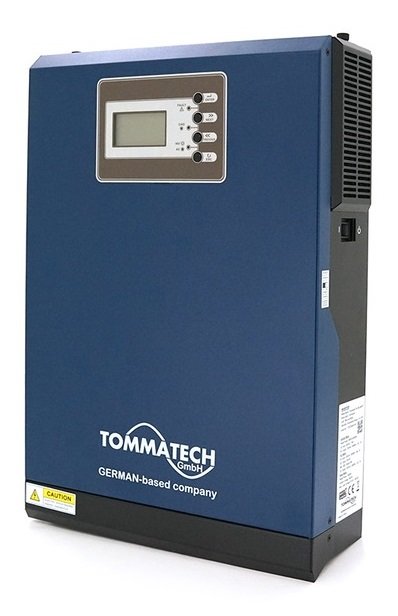 Гібридний інвертор TOMMATECH 5K 48V 5000W струм заряду 60А ШИМ (TT-NEW5K), 5000ВТ, 48В, 60А, АКБ (GEL/AGM/LiFePO4/Li-ion, 60А/105А), МРРТ 1 (2400ВТ, 18А), IP21 290573 фото