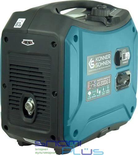 Інверторний газобензиновий генератор Konner&Sohnen KS 2000iG S, Black/Blue 287915 фото