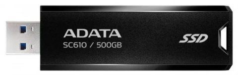 Зовнішній накопичувач SSD, 500Gb, ADATA SC610, Black (SC610-500G-CBK/RD) 304816 фото
