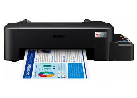 Принтер струменевий кольоровий A4 Epson L121, Black, 720х720 dpi, до 9/4.8 стор/хв, USB, вбудована СБПЧ по 40 мл + чорнило Barva + фотопапір Barva (L121-KIT) 233794 фото