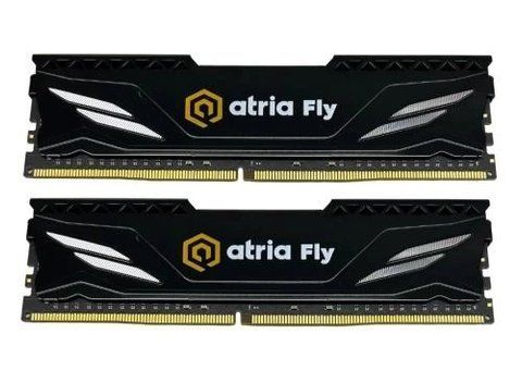 Память 8Gb x 2 (16Gb Kit) DDR4, 3200 MHz, Atria Fly, Black (UAT43200CL18BK2/16) 285554 фото