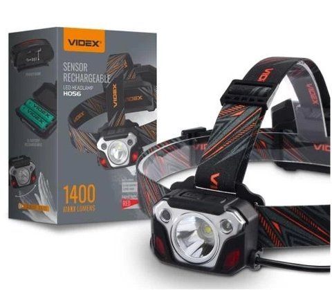 Фонарь налобный Videx H056, Black, 1400 Лм, 6500K (VLF-H056) 266004 фото