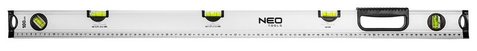 Рівень Neo Tools, Silver, 100 см, 5 капсули: горизонтальна, вертикальна, поворотна (від 0 до 180 °) (71-124) 260092 фото
