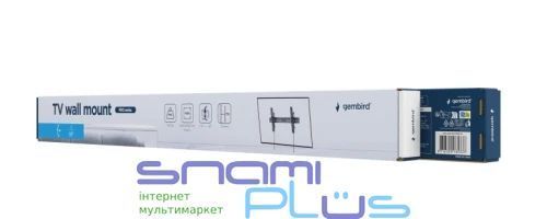 Настенное крепление для ТВ 43-95", Gembird, Black, наклонное (WM-95T-PRO-01) 319064 фото