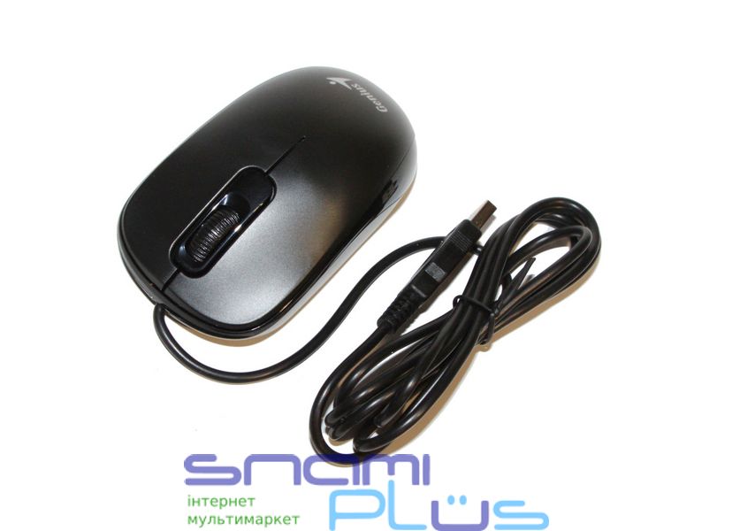 Миша Genius DX-110, Black, USB, оптична, 1000 dpi, 3 кнопки, 1.5 м 126832 фото