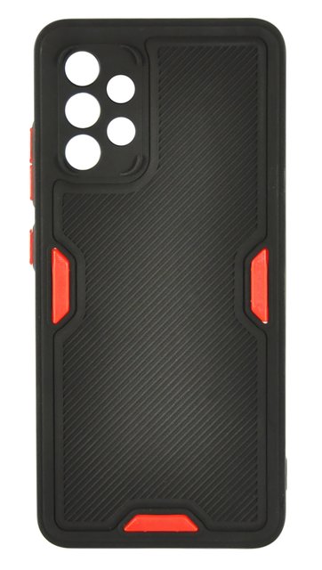 Накладка силіконова для смартфона Samsung A32 (A325), Ribbed Protection, Black 225760 фото