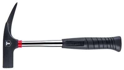 Молоток теслярський Topex, 318 мм, 600 г, прогумована ручка із загартованої сталі, квадратна форма бойка (02A160) 215390 фото