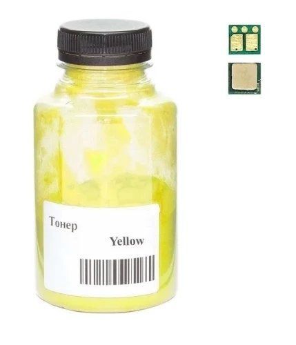 Тонер + чіп Canon MF651/655/657, LBP631/633, Yellow, 70 г / 2400 копій, AHK (50000412) 276714 фото