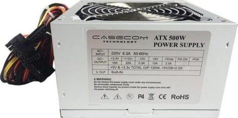 Блок живлення 500 Вт, Casecom, Silver (CM 500 ATX) 302725 фото