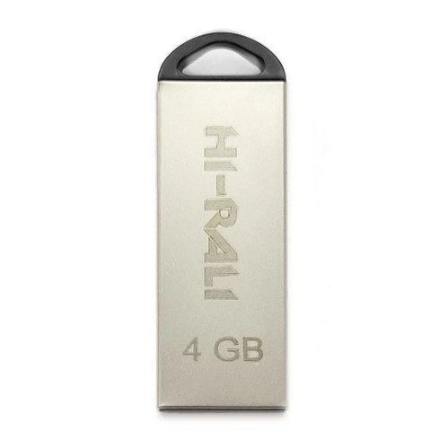 Флеш накопичувач USB 4Gb Hi-Rali Fit, Silver, USB 2.0 (HI-4GBFITSL) 210372 фото