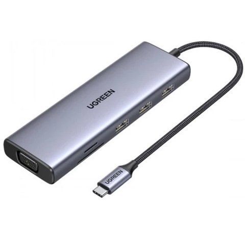Хаб USB Ugreen CM498, Grey (15601) 322714 фото
