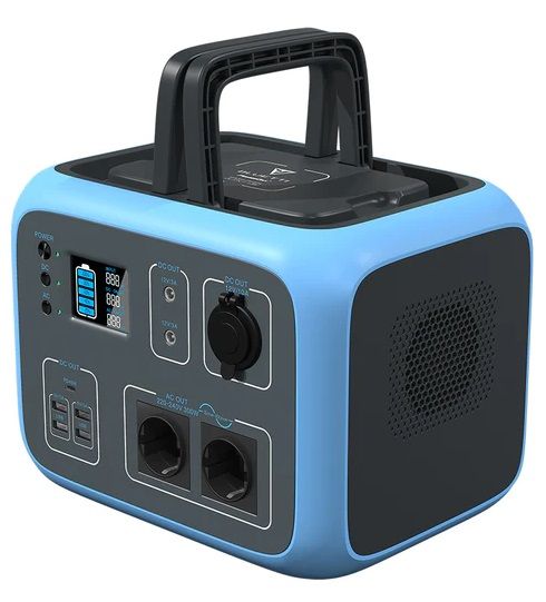 Зарядна станція BLUETTI AC50S, Blue, 300 Вт / 500 Вт/год, 1xType-C (60 Вт), 4xUSB (5В, 3А), 2 x бездротова зарядна панель 253702 фото