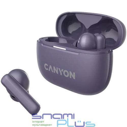 Навушники бездротові Canyon TWS-10 "OnGo 10 ANC", Purple (CNS-TWS10PL) 278501 фото
