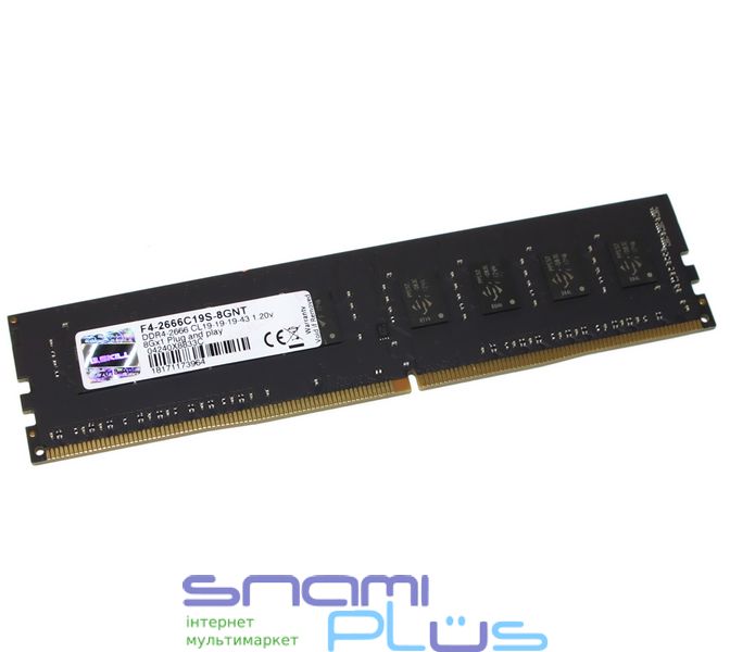 Память 8Gb DDR4, 2666 MHz, G.Skill, 19-19-19-43, 1.2V (F4-2666C19S-8GNT) 162619 фото