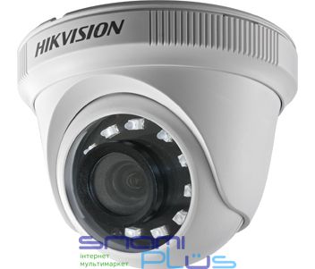 Камера HDTVI Hikvision DS-2CE56D0T-IRPF (C) (2.8 мм), 2 Мп, CMOS, 1080p/25 fps, 0.01 Lux, день/ночь, ИК подсветка до 20 м, 89.9х70.1 мм 239209 фото