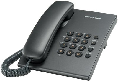 Телефон Panasonic KX-TS2350UAT Titan, повторний набір останнього номера, кнопка 'флеш', перемикання тон./імп. набору, регулювання гучності дзвінка, регулювання гучності динаміка 118839 фото