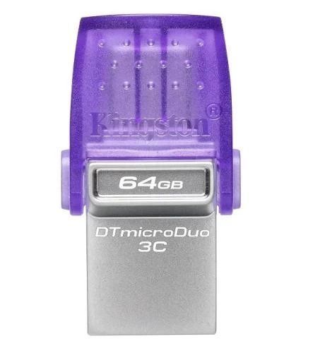 Флеш накопитель USB 64Gb Kingston DataTraveler microDuo 3C, Purple (DTDUO3CG3/64GB) 249953 фото