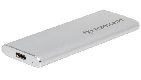 Зовнішній накопичувач SSD, 1Tb, Transcend ESD260C, Silver, USB 3.1, 520/460 MB/s, 3D TLC (TS1TESD260C) 253320 фото