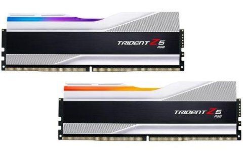 Память 32Gb x 2 (64Gb Kit) DDR5, 6400 MHz, G.Skill Trident Z5 RGB, Silver (F5-6400J3239G32GX2-TZ5RS) 257608 фото