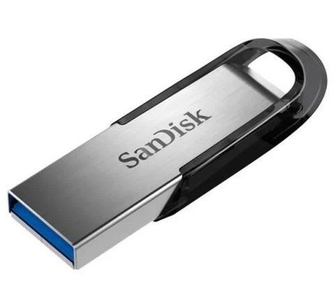 Флеш накопичувач USB 64Gb SanDisk Ultra Flair, Silver/Black, USB 3.0 (SDCZ73-064G-G46) 164599 фото