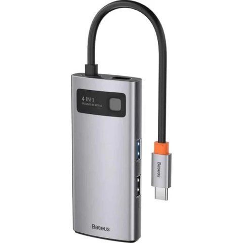 Хаб USB Baseus Metal Gleam, Grey (CAHUB-CY0G) 307322 фото