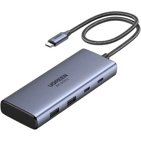 Хаб USB Ugreen CM498, Grey (45379) 322720 фото