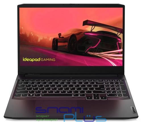 Ноутбук 15' Lenovo IdeaPad Gaming 3 15ACH6 (82K202CTRA) Shadow Black 15.6' FullHD 144 Гц 1920x1080 IPS матовый, AMD Ryzen 5 5500H 3.3-4.2GHz, RAM 16GB, SSD 512GB, nVidia GeForce RTX 2050 4GB, DOS 292726 фото