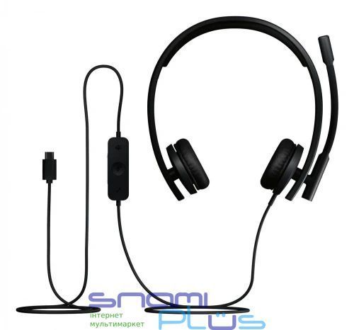 Наушники Logitech H570e (Teams, Stereo), Black, Type-C (981-001431) 302372 фото