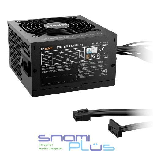 Блок живлення 550 Вт, be quiet! System Power 11, Black (BP010EU) 315502 фото