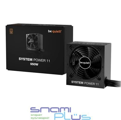 Блок живлення 550 Вт, be quiet! System Power 11, Black (BP010EU) 315502 фото