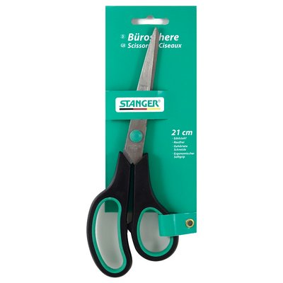 Ножиці офісні Stanger, Black/Green, 210 мм (340101) 226647 фото