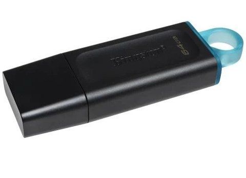 Флеш накопитель USB 64Gb Kingston DataTraveler Exodia, Black/Teal, USB 3.2 Gen 1 (DTX/64GB) 212396 фото
